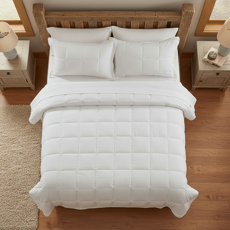 EDREDON DUVET ESPERANZA BLANCO CON FUNDAS ALMOHADA - 3 PLZ