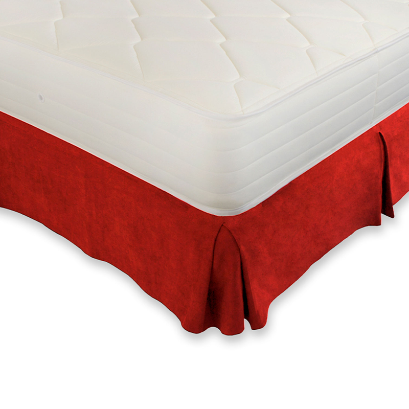 FALDA DE CAMA SIGNS ROJO QUEEN - 2.5 PLZ
