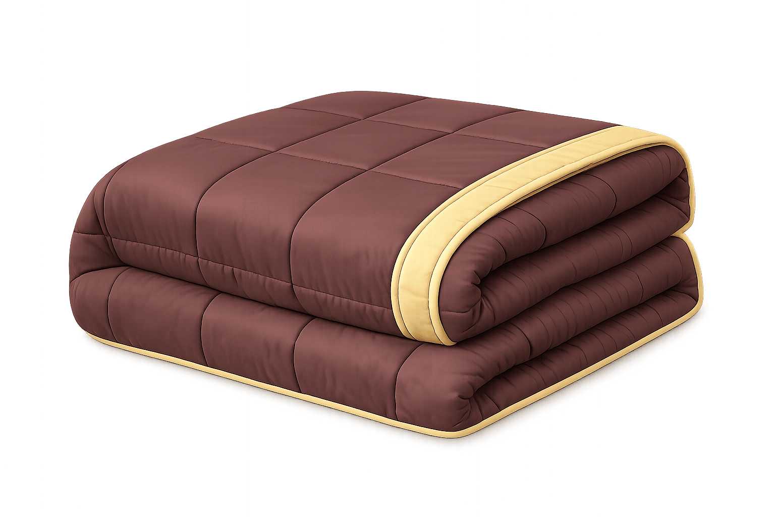 EDREDON ACOLCHADA/O BALADA CHOCOLATE MOSTAZA