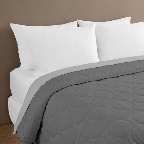 COBERTOR ACOLCHADA/O DREAMING GRIS - 2.5 PLZ